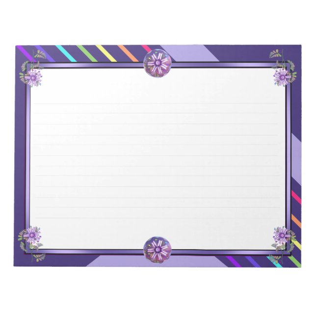 Blume in der Wüste Notizblock (Vorderseite)