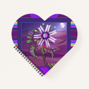 Blume in der Wüste Notizbuch