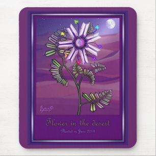 Blume in der Wüstenmaus Mousepad