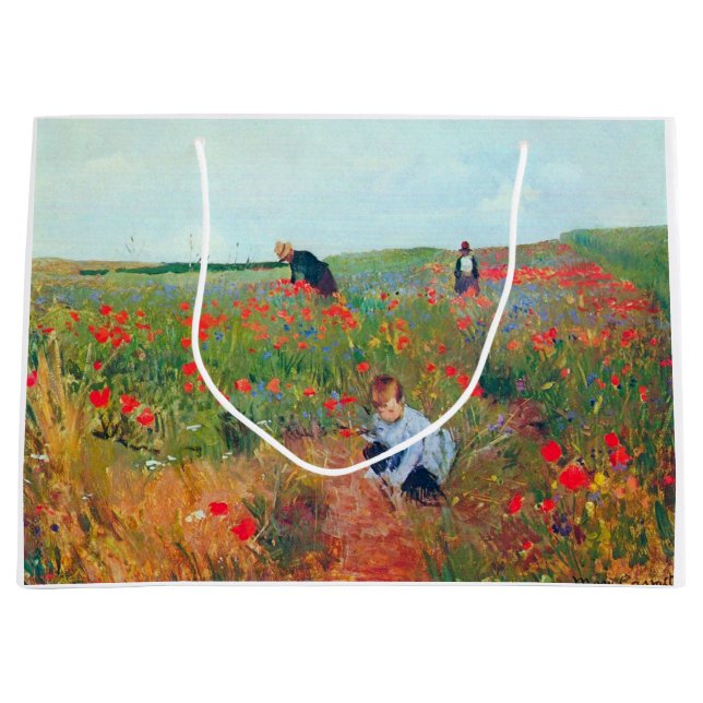 Blume in einem Feld auswählen, Mary Cassatt Große Geschenktüte (Vorderseite)