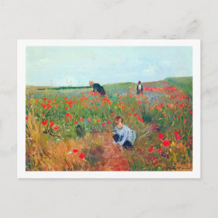 Blume in einem Feld auswählen, Mary Cassatt Postkarte