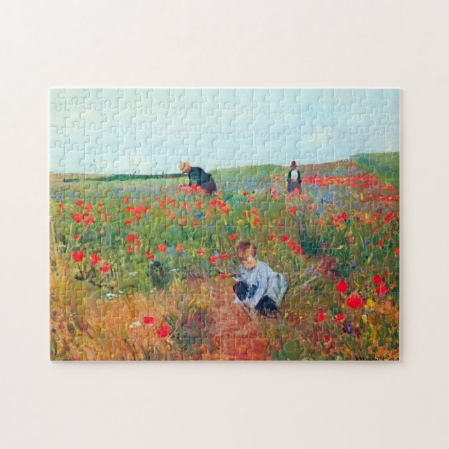 Blume in einem Feld auswählen, Mary Cassatt Puzzle (Horizontal)