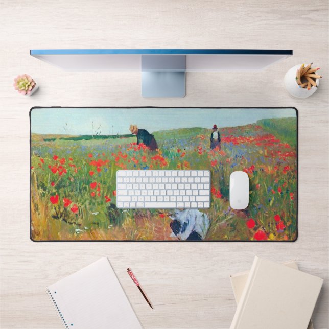 Blume in einem Feld auswählen, Mary Cassatt Schreibtischunterlage (Büro 1)