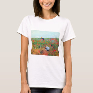 Blume in einem Feld auswählen, Mary Cassatt T-Shirt