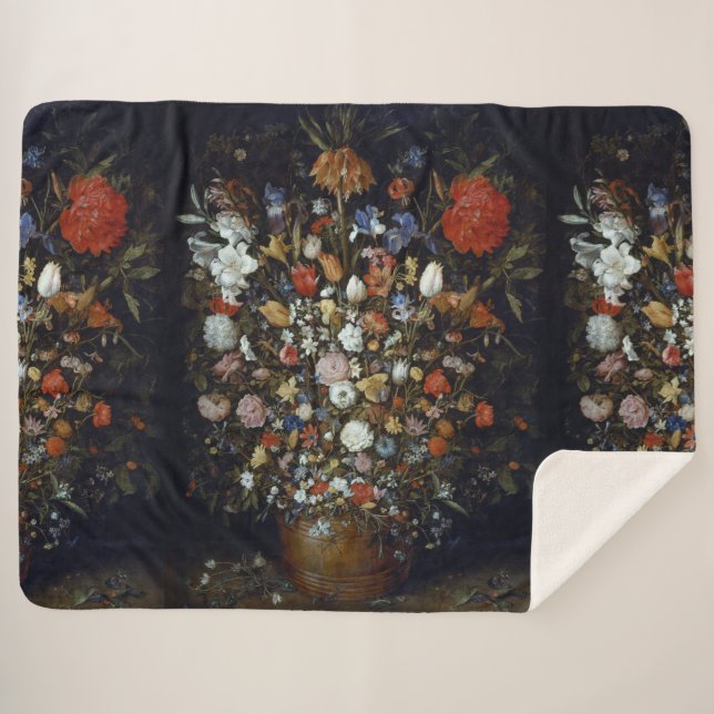 Blume in einem Holzschiff Jan Brueghel the Ältere Sherpadecke (Vorderseite (Horizontal))
