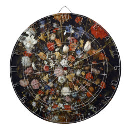 Blume in einem Holzschiff (von Jan Brueghel) Dartscheibe