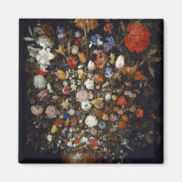 Blume in einem Holzschiff (von Jan Brueghel) Magnet