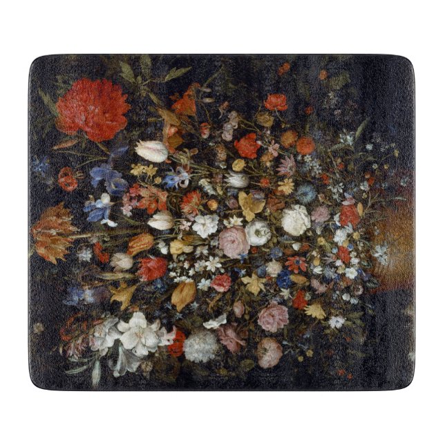 Blume in einem Holzschiff (von Jan Brueghel) Schneidebrett (Vorderseite)