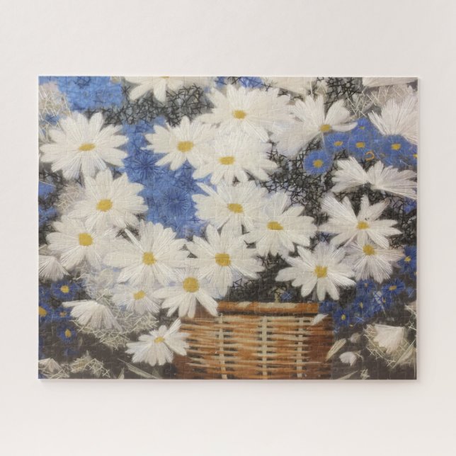 Blume in einem Korb Puzzle (Horizontal)