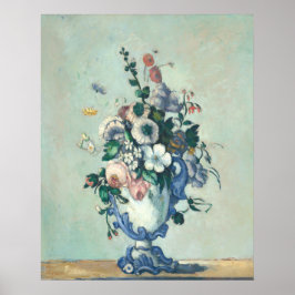 Blume in einem Rokoko Vase - Paul Cézanne Fine Art Poster