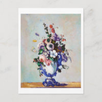 Blume in einem Rokoko Vase, Paul Cezanne
