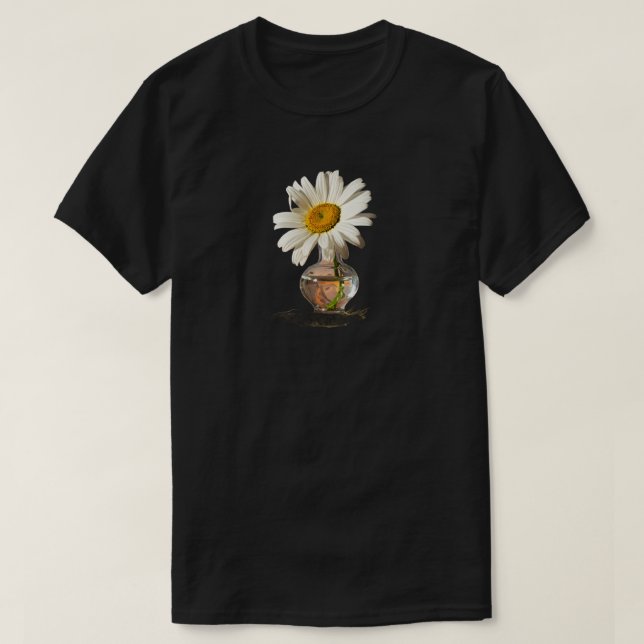 Blume in einem Topf T-Shirt (Design vorne)