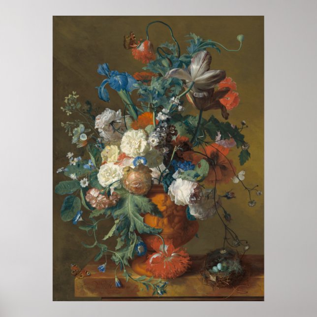 Blume in einem Urn - Jan van Huysum Fine Art Poste Poster (Vorne)