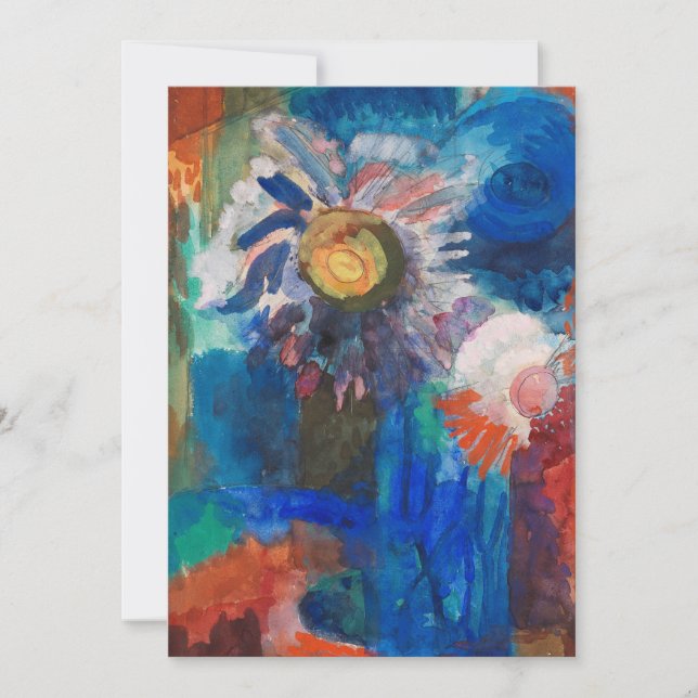 Blume in einer Blauen Vase | Fritz Schaefler (Vorderseite)