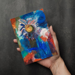 Blume in einer Blauen Vase   Fritz Schaefler Karte