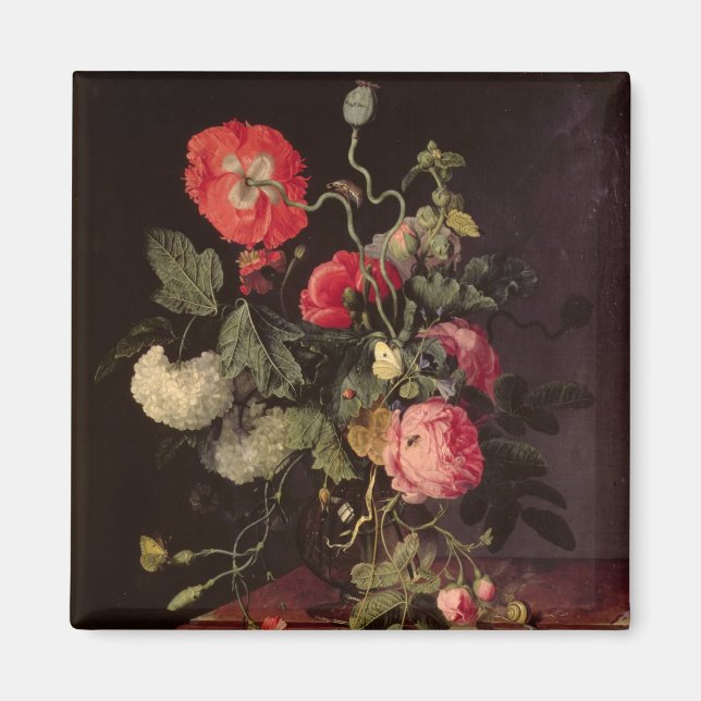Blume in einer Glasvase, 1667 Magnet (Vorne)