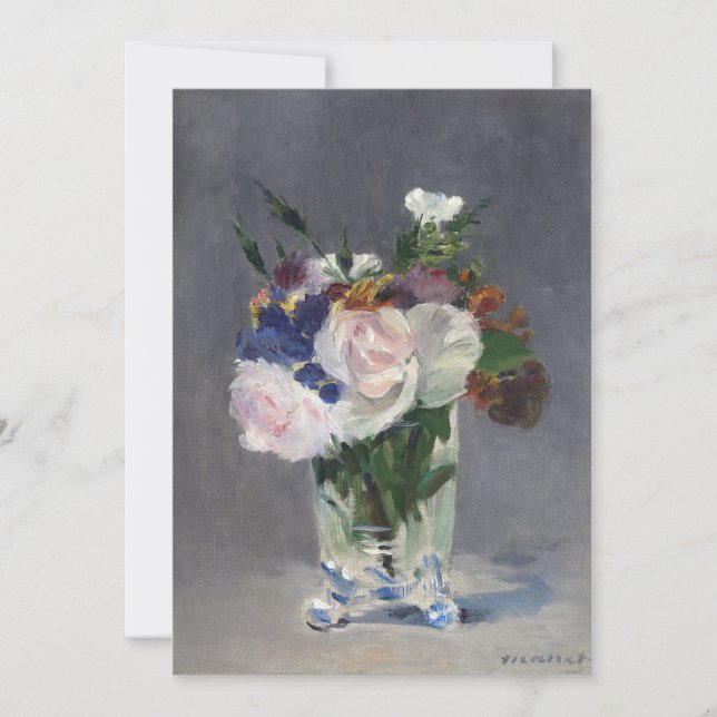Blume in einer Kristallvase | Édouard Manet (Vorderseite)