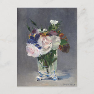 Blume in einer Kristallvase   Édouard Manet Postkarte