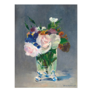 Blume in einer Kristallvase von Edouard Manet Fotodruck