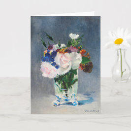 Blume in einer Kristallvase von Edouard Manet Karte