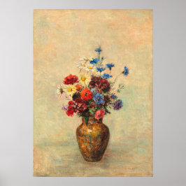 Blume in einer Vase (1910) von Odilon Redon Poster