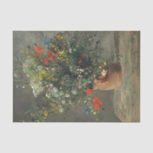 Blume in einer Vase (2) von Auguste Renoir Seidenpapier