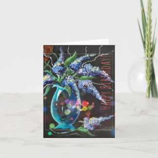 Blume in einer Vase-Geburtstagskarte Dankeskarte