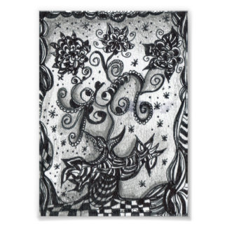 Blume in einer Vase Inspirierte Kunstdruckkunst Fotodruck