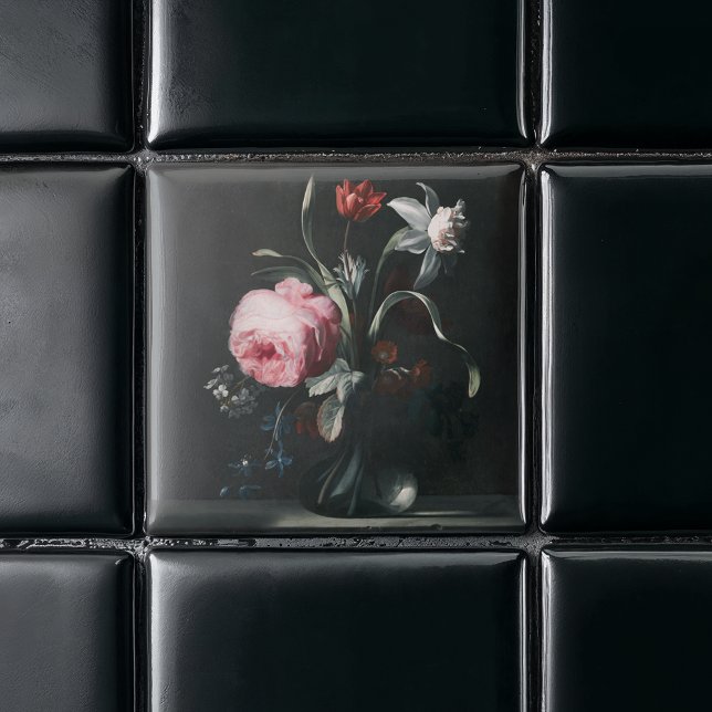 Blume in einer Vase von Verelst Fliese (Von Creator hochgeladen)