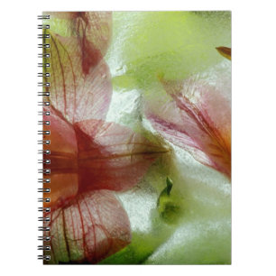 Blume in Eis Notizblock
