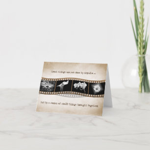 Blume in Filmen mit Zitat Karte