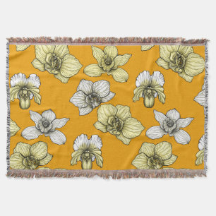 Blume in Gelb und Weiß Decke