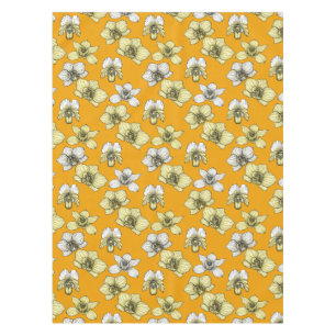 Blume in Gelb und Weiß Tischdecke