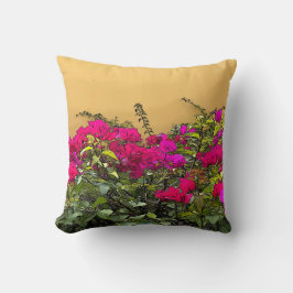 Blume in Heiß-Rosa Kissen