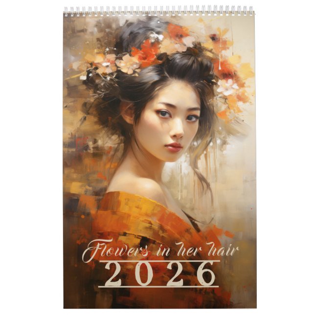 Blume in ihrem Haar-Kalender 2026 Kalender (Titelbild)