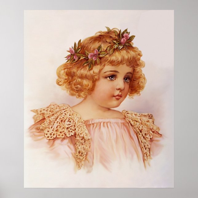 Blume in ihrem Haar Poster (Vorne)