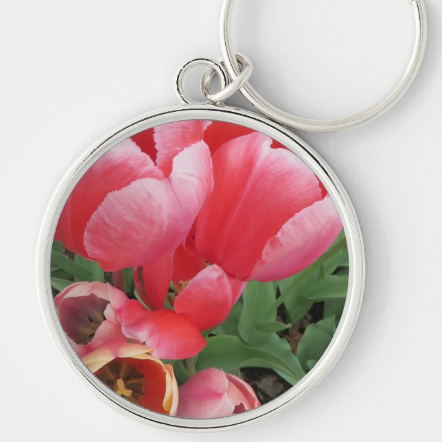 Blume in kalt rosa Foto Schlüsselanhänger (Vorne)
