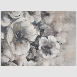 Blume in Kohle Seidenpapier