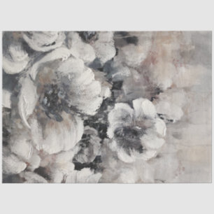 Blume in Kohle Seidenpapier