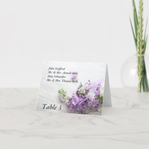 Blume in Lavendelfarben mit Musikkarte Feiertagskarte