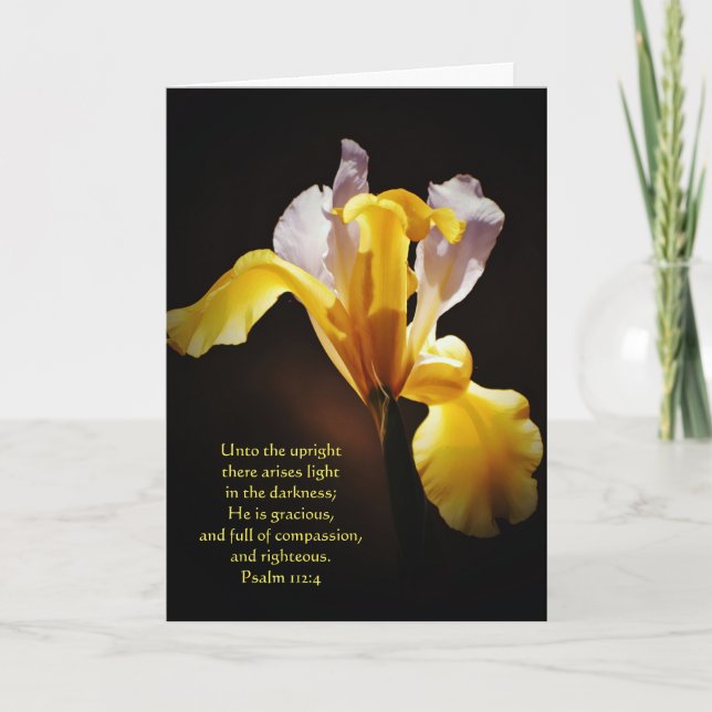 Blume in Light Scripture Thinkcard Karte (Vorderseite)