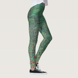 Blume in Litzlberg Klimt, Vintage Landschaft Leggings