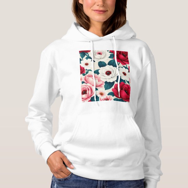 Blume in meinem Herzen Hoodie (Vorderseite)