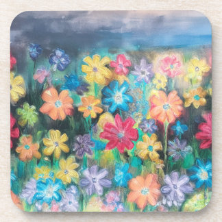 Blume in Pastel - Untersetzer