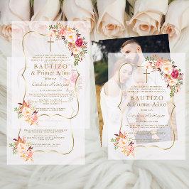 Blume in Rosa Rosa 1. Geburtstag Taufe