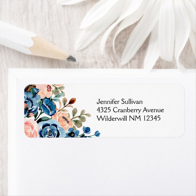 Blume in Rosa und Blau (Insitu)