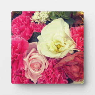 Blume in Rosa und Creme - UM Fotoplatte