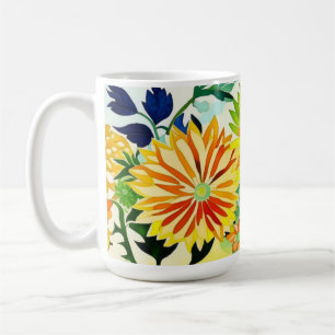 Blume in Rosa und Gelb Kaffeetasse