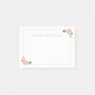 Blume in Rosa und Weiß - Shabby Chic, Land Post-it Klebezettel