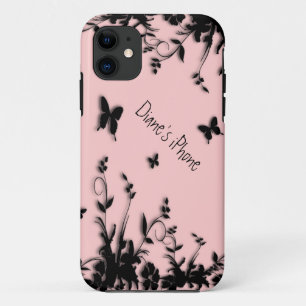 Blume in Schmetterlingen Pink Personal iPhone 5 Fa Case-Mate iPhone Hülle